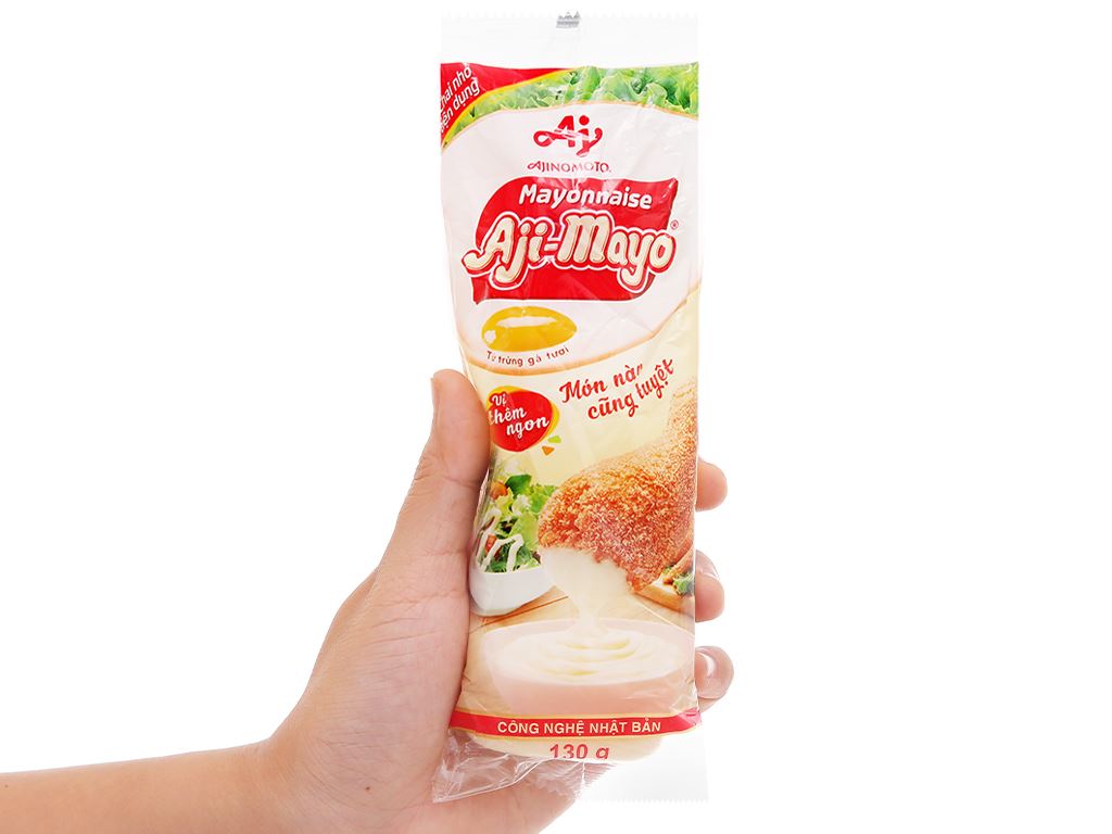 Sốt mayonnaise Aji-mayo Ajinomoto Chua béo chai 130g 4